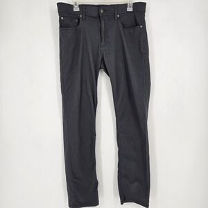 Projek‎ Raw Pants Mens 34 Gray Charcoal 5 Pocket Classic Stretch Bungee